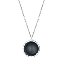 Load image into Gallery viewer, Black Onix Talisman Pendant with White and Black Diamonds- by Erica Corte Atelier