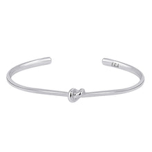Load image into Gallery viewer, Sterling Silver Love Knot Bracelet - Women   This simple design is handcrafted with Sterling Silver to convey the message of eternal love