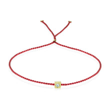 Load image into Gallery viewer, Red Wish Wristlet Bracelet | PURE - 14Y Gold and Diamond