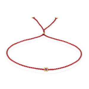 Red Wish Wristlet Bracelet | BRIGHT - 18KY Gold and RUBY