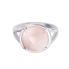 Load image into Gallery viewer, Rose Quartz Crystal Talisman Ring - by Erica Corte Atelier 
