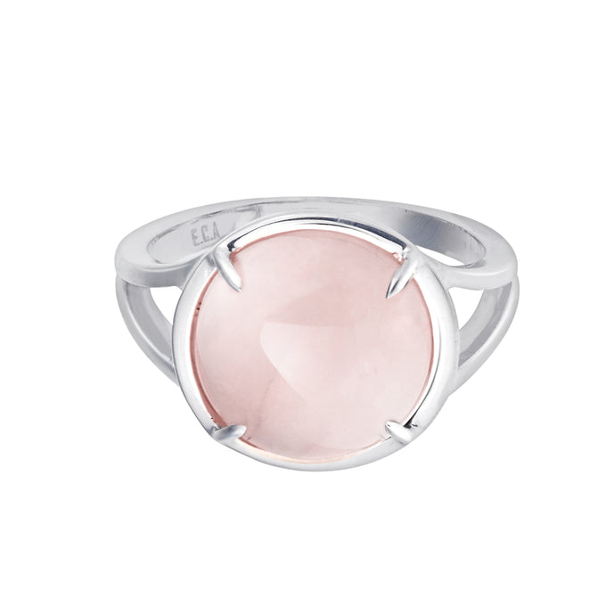 Rose Quartz Crystal Talisman Ring - by Erica Corte Atelier 