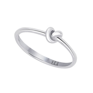 Love Knot Ring | Sterling Silver  This simple design is handcrafted with Sterling Silver to convey the message of eternal love.